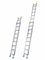 Rescue Aluminium Extensible Ladders Two Sections 2.9mm Non Skid Feet